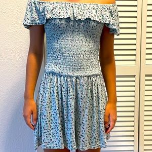 Light Blue Floral Romper